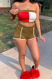 Sexy Casual Fashion Spliced Two-Pieces AYA7005