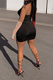 Trendy Sexy Halter Neck Mini Dress（Contain Oversleeve）AYA7003