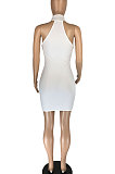 Casual Sexy Pure Color Mini Dress LL6321