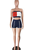 Sexy Casual Fashion Spliced Two-Pieces AYA7005