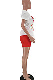 Trendy Letter Printing Casual Two-Pieces QMQ7042