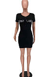 Club Ribber Women Zipper Bodycon Short Dress XXR2139