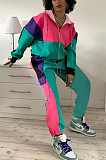 Multicolor Print Tie-Dyed Fashion Leisure Sports Two-Piece Set MLD5024