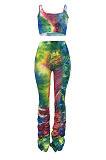 Sexy Printing Ruffle Pants Sets AMW8186