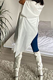 Irregularity Top Pure Color Fashion Loose Shirts AMW8311