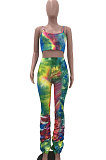 Sexy Printing Ruffle Pants Sets AMW8186