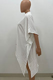 Irregularity Top Pure Color Fashion Loose Shirts AMW8311