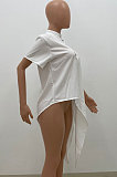 Irregularity Top Pure Color Fashion Loose Shirts AMW8311