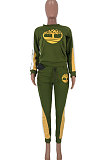 Casual Women Printing Winter Sport Pants Sets HG5296