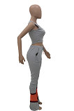 Women Hollow Out Sport Casual Flare Leg Pants Two-Pieces AMW8305