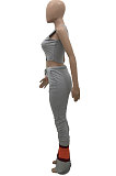 Women Hollow Out Sport Casual Flare Leg Pants Two-Pieces AMW8305