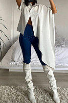 Irregularity Top Pure Color Fashion Loose Shirts AMW8311