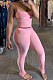 Pure Color Sexy Ruffle At Home Pants Sets AMW8205
