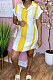 Women Stripe Digital Printing Casual T Shirt/Shirt Dress ORY5192