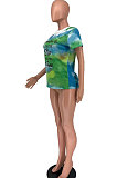 Women Tie Dye Printing T Shirts XXR2138