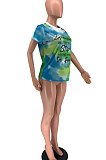 Women Tie Dye Printing T Shirts XXR2138
