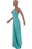 Euramerican Pure Color Loose Sling Dress Have A Pocket ARM8267