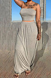 Sexy Bandeau Bra Pure Color Skirts Sets Q842