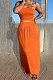 Sexy Bandeau Bra Pure Color Skirts Sets Q842