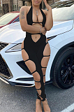 Euramerican Sexy Bind Hollow Out Jumpsuit BM7172