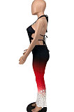 Personality Gradual Change Sexy Stars Flare Leg Casual Jumpsuit  AYL2045