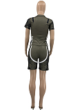 Women Cultivate One's Morality  Positioning Pythons Grain Zipper Two-Piece PQ8034