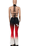 Personality Gradual Change Sexy Stars Flare Leg Casual Jumpsuit  AYL2045