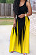 Sexy Trendy Printing Simple Giant Swing Long Dress AMW8313