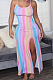 Women Sleeveless Hanh A Neck Sling Dye Bohemia Long Dress MK044 