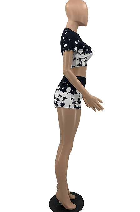 Fashion Cultivate One's Morality Midriff Two-Piece PQ8038