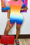 Casual Gradient Positioning Print Sports Sets S6273