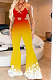 Personality Gradual Change Sexy Stars Flare Leg Casual Jumpsuit  AYL2045