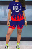 Fashion Printing Loose Casual Sport Shorts Sets AMN8006