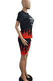Fashion Printing Loose Casual Sport Shorts Sets AMN8006