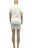 Fashion Printing Sport Casual Shorts Sets KY3072