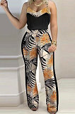 Digital Printing Gallus Sleeveless Trendy Casual Pants Sets SMX2022