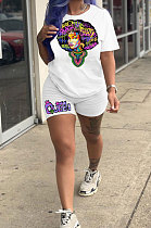 Fashion Printing Sport Casual Shorts Sets KY3072