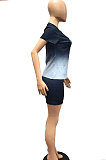 Gradual Change Casual Sport Short Sleeve Two-Pieces AMN8009