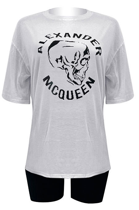 Offset Printing Short Sleeve Sport Casual Two-Pieces NK238