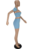 Fashion Sexy Women Hollow Out Pure Color Two-Piece MLL170
