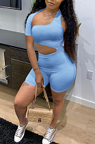 Euramerican Women Pure Color Sexy Hollow Out Jumpsuit MLL171