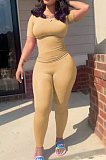 Sexy Casual Super Elastic Rid Tight Sport Two-Piece TRS1135