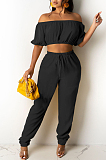 Fashion Casual Even the Sleeves Boob Tube Top Two-Piece TRS1137