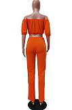 Fashion Casual Even the Sleeves Boob Tube Top Two-Piece TRS1137