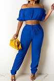Fashion Casual Even the Sleeves Boob Tube Top Two-Piece TRS1137