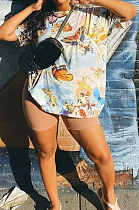 Fashion Casual Short Sleeve Loose T Shirt QL8003