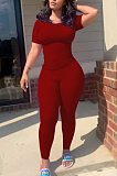 Sexy Casual Super Elastic Rid Tight Sport Two-Piece TRS1135