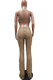 Euramerican Bud Silk Sexy Boob Tube Top Sling Jumpsuit TRS1136