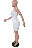 Slip sleeveless button sport two piece short sets BS1264
