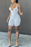 Slip sleeveless button sport two piece short sets BS1264